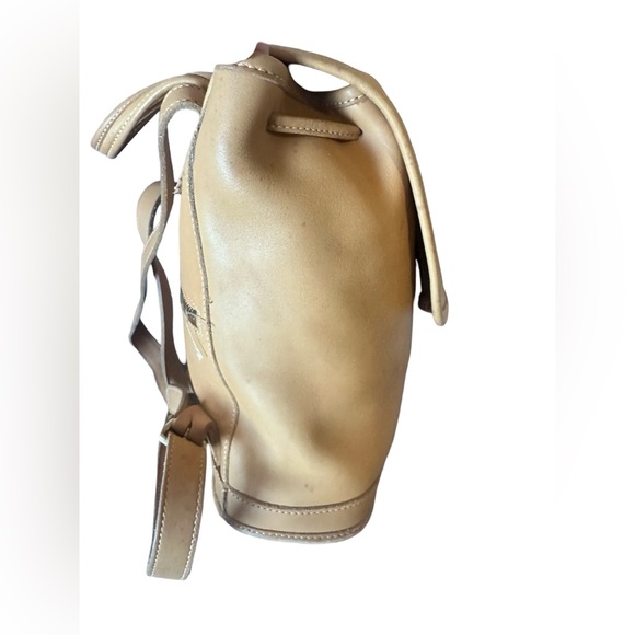 Vintage Coach 1999 Camel Leather Backpack 12x10x5 - Picture 4 of 12